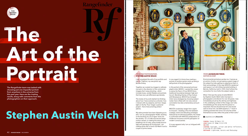 rangefinder magazine the art of the portrait stephen austin welch