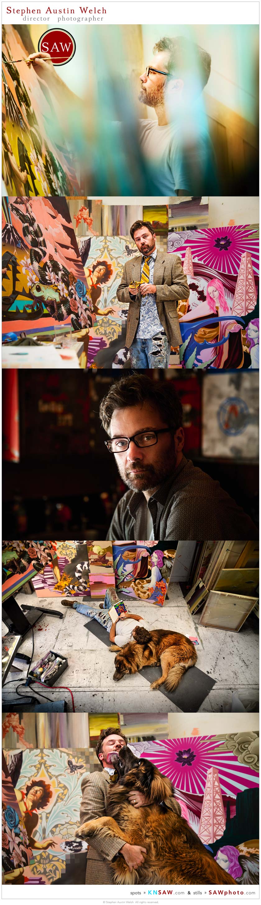 stephen austin welch director photographer sawphoto knsaw artist portraits Anthony riggs