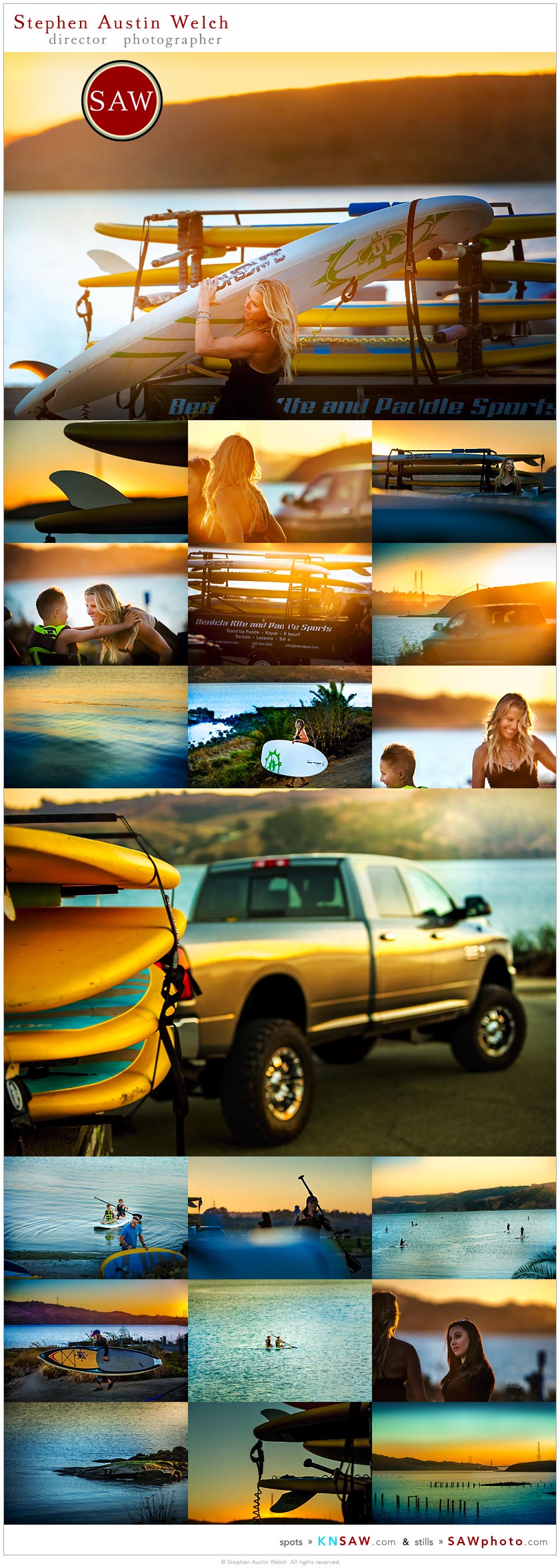 stephen austin welch director photographer sawphoto knsaw lifestyle paddle board