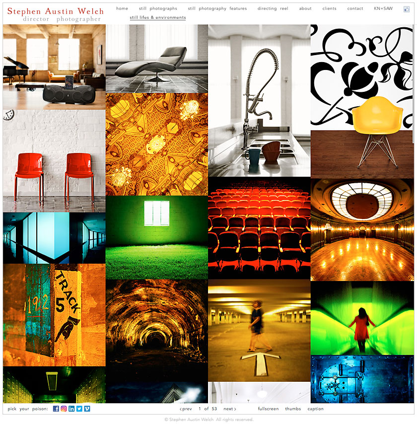 Stephen Austin Welch director photographer sawphoto website still lifes and environments